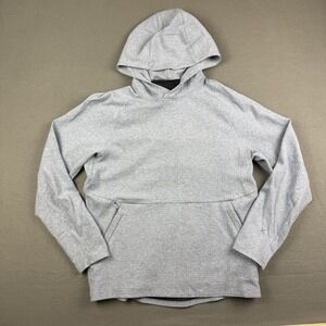 Lululemon Men's Size Medium Blue Gray At Ease‎ Hoodie Pullover Sweater M3BF7S